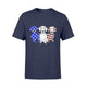 3 Dachshund Doxie Patriotic US American Flag July 4th Shirt T-Shirt