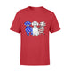 3 Dachshund Doxie Patriotic US American Flag July 4th Shirt T-Shirt