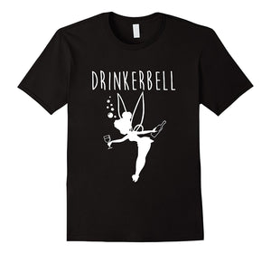 Drinkerbell T-Shirt Tinker-Bell Parody Funny Tee Shirt