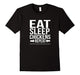 Eat Sleep Chickens Repeat Cool Farming Funny Tee