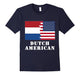 Dutch American Half Netherlands America Flag T-Shirt