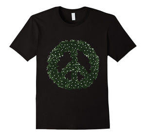Christmas Peace Wreath T-Shirt