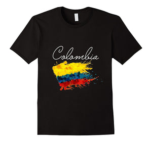 Colombia Colombian Vintage Flag T-Shirt