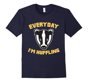 Everyday I'M Huffling Huffle Badger Cute Funny Animal Graphic T-Shirt