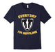 Everyday I'M Huffling Huffle Badger Cute Funny Animal Graphic T-Shirt