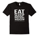 Eat Sleep Fantasy Football Repeat Cool Sports Funny Tee
