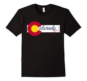 Colorado Flag Girl T Shirt - Colorado Day Shirts Tee