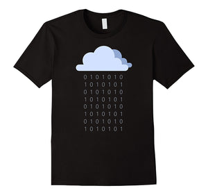 Digital Rain - Digits And Cloud T-Shirt