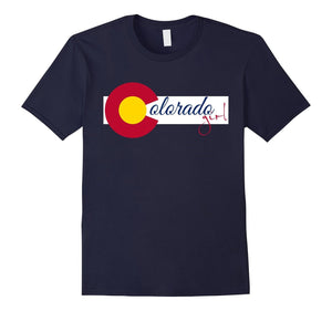 Colorado Flag Girl T Shirt - Colorado Day Shirts Tee