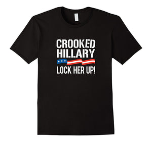Crooked Hillary - Lock Her Up T-Shirt