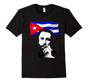 Fidel Castro Cuba Flag Dead T-Shirt