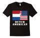 Dutch American Half Netherlands America Flag T-Shirt