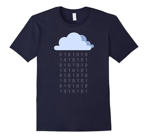 Digital Rain - Digits And Cloud T-Shirt