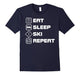 Eat Sleep Ski Repeat Funny Extreme Sports Gift T-Shirt
