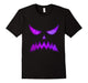Creepy Purple Galaxy Pumpkin Face T-Shirt