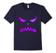 Creepy Purple Galaxy Pumpkin Face T-Shirt