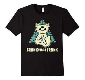 Crankthatfrank T-Shirt Frank Gioia Cat In Triagle Tee