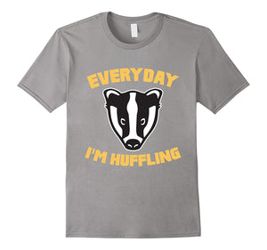 Everyday I'M Huffling Huffle Badger Cute Funny Animal Graphic T-Shirt