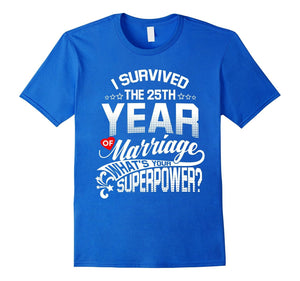 Anniversary Gift 25Th 25 Years Wedding Marriage T-Shirt