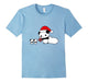 Cute Kawaii Panda Bear T Shirt Present Santa Hat Cartoon Tee