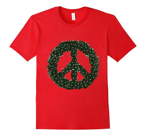 Christmas Peace Wreath T-Shirt
