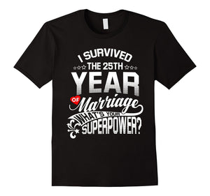 Anniversary Gift 25Th 25 Years Wedding Marriage T-Shirt