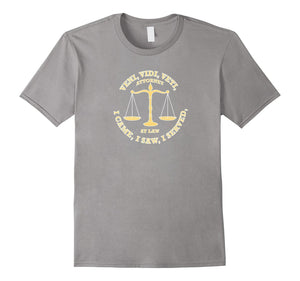 Attorney Scales Of Justice T-Shirt Lawyer T-Shirt