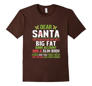 Fat Wallet And Slim Body Funny Christmas T-Shirt