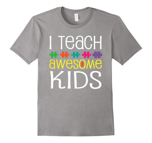 Autism Teacher T-Shirt Special Education Puzzle Tee
