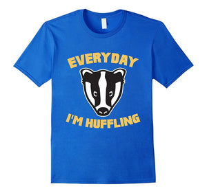 Everyday I'M Huffling Huffle Badger Cute Funny Animal Graphic T-Shirt