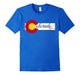 Colorado Flag Girl T Shirt - Colorado Day Shirts Tee