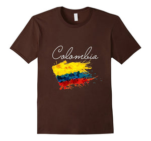 Colombia Colombian Vintage Flag T-Shirt