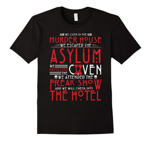 Ahs Murder House, Asylum, Coven, Freak Show, Hotel Shirt