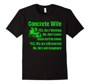 Concrete Wife T-Shirts Gift Christmas Day!
