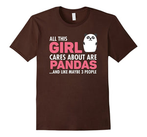 All This Girl Cares About Are Pandas T-Shirt Birthday Gift