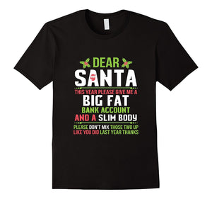 Fat Wallet And Slim Body Funny Christmas T-Shirt