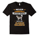 An Old Woman With Alaskan Malamute T-Shirt