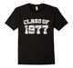Class Of 1977 77 School Tee Shirt - Graduation Class Party