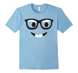 Emoji Shirt Costume Buck Teeth Emoji Nerd Glasses