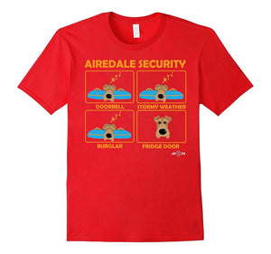 Airedale Security | Funny Airedale Shirt | Airedale Terrier