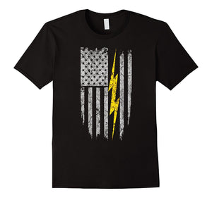 Electrician Flag Tshirt