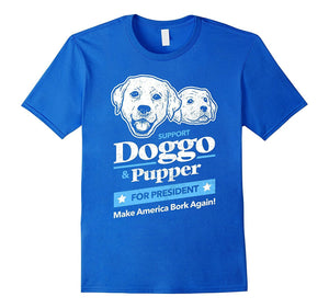 Doggo And Pupper For President T-Shirt | Dog Meme Tee