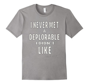 Deplorable Tee Shirt Shows How Trump Supporters Feel