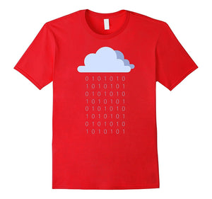 Digital Rain - Digits And Cloud T-Shirt