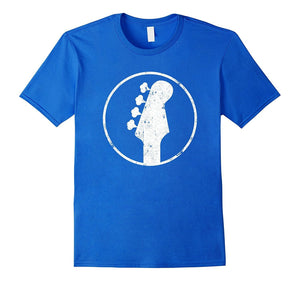Bass Player T-Shirt 4 String Headstock Distressed Bass Gift