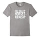 Eat Sleep Horses Repeat Best Equestrian Funny T-Shirt