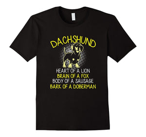 Dachshund Heart - A Sausage Bark Of A Doberman Shirt