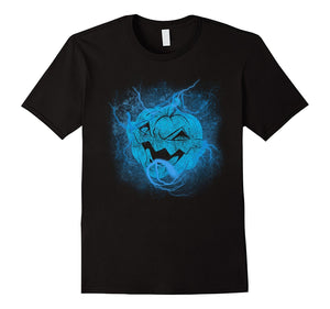 Electric Lightning Blue Pumpkin T-Shirt