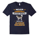 An Old Woman With Alaskan Malamute T-Shirt