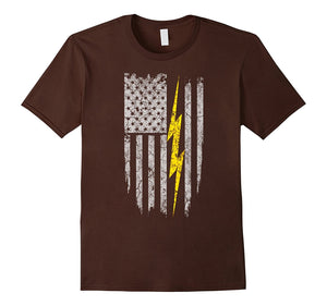 Electrician Flag Tshirt